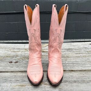 Lucchese Pink Cowgirl Boots 8.5